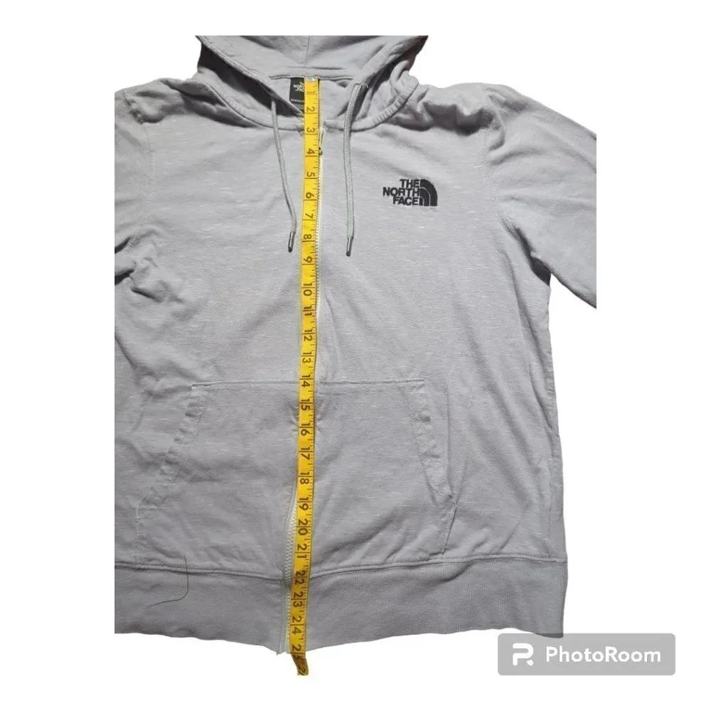 The North Face Women's Hoodie Color  Gray Size Large L  Long Sleeves